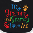 thumbnail image 4 of Inktastic My Grammy and Grampy Love Me Boys or Girls Baby Bib, 4 of 4