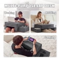 thumbnail image 3 of Almohada de escritorio Comehealthy para ordenador portátil, juegos o lectura, color gris, 3 of 8