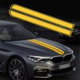 thumbnail image 1 of 2 Pieces 129cm X 24cm Car Hood Stripe Sticker Auto Racing Body Side Stripe Decal Hood Roof Skirt Bumper Stripe Decal Modified Vinyl Decoration For Car, 1 of 1