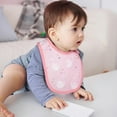 thumbnail image 5 of Raindrops 3Pcs Cotton Bibs Multi Baby Bandana Bibs with Snaps for Baby Girl Drooling Protection, 5 of 6