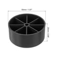 thumbnail image 2 of Uxcell Furniture Feet 1"x 2" Round Plastic Furniture Legs for Sofa Chair 4Pack, 2 of 6