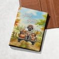 thumbnail image 5 of Hello Fall Autumn Wreath Wirehaired Pointing Griffon Pumpkins Pickup Truck Travel Passport Wallet Dog Lover PU Leather Passport Holder Cover - 13011, 5 of 5