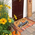 thumbnail image 4 of Clearance！Guanhe Fall Doormats for Front Door, Fall Pumpkin Car Print Kitchen Welcome Mats Floor Rugs for Thanksgiving Decor 24x16Inch, Brown, 4 of 6