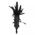thumbnail image 4 of Guantes Sin Dedos Yinane de Malla con Plumas Sintéticas Negras para Mujeres Y Niñas, 4 of 7