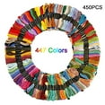 thumbnail image 1 of 450Pcs Multi Colors Cotton DMC Cross Floss Stitch Thread Embroidery Sewing Skeins(447 Colors), 1 of 6