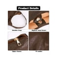 thumbnail image 4 of LAVA Hobo Bag Purses for Women, Soft Shoulder Bag Vegan Leather Tote Slouchy Handbag with Pouch (Coffee), 4 of 7