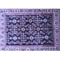 thumbnail image 1 of Ahgly Company Machine Washable Indoor Rectangle Persian Blue Traditional Area Rugs, 5' x 7', 1 of 4