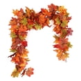 thumbnail image 1 of FOCUSNORM Fall Vines Artificial Maple Leaves Garland Hanging Vines Holiday Home Decor Party Favor, 1 of 6