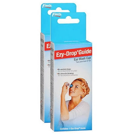 Flents Ezy-Drop Guide Eye Wash Cup - 6 ea pack of 2
