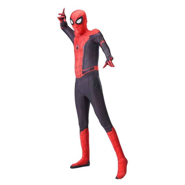 Disfraz Premium Ropa de cosplay Medias Halloween Slim Fit Vestido de fiesta de superhéroe para niños Kuymtek Rojo*Niño 6-7- años para Niño