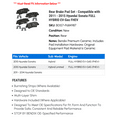 thumbnail image 2 of Rear Brake Pad Set - Compatible with 2011 - 2015 Hyundai Sonata FULL HYBRID EV-Gas FHEV 2012 2013 2014, 2 of 2