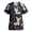 Coffee, variant on Scrubs for Women Short Sleeve Cute Kitty Stretch Soft Comfy Plus Size V Neck Scrub Tops with Pockets