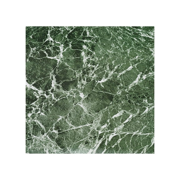 Green Marble Green Vinyl Floor Tiles Self Stick Peel Flooring 12" x 12", 1-Pack (20 Pieces)