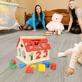 thumbnail image 6 of RUIG Wooden Puzzle Building Block Toys, Large Wooden Building Blocks Set - Educational Preschool Learning Toys, Toddler Blocks Toys for 3+ Year Old Boy and Girl Gifts, 6 of 9