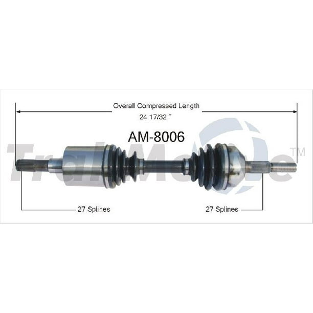 OE Replacement for 20022007 Jeep Liberty Front Left CV Axle Shaft