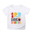 thumbnail image 4 of Gunia Shirts For Teens Girls 100 Days Smarter Boy And Girl Fashion Casual Print Crewneck Loose Short Sleeve Daily Top Tshirts 5-6 Years, 4 of 4