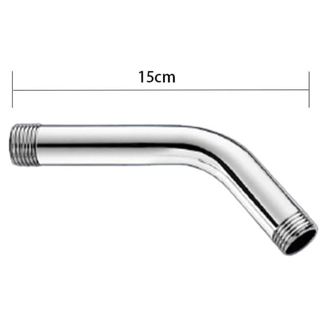 KDJ Stainless Steel Shower Head Extension Arm 15-35cm Adjustable Length G1/2\" Connection Polished Plating Finish for Enhanced Showering Experience