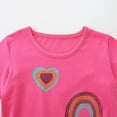 thumbnail image 4 of NAISIBABY Girls Graphic T-Shirt, Short Sleeve Round Neck Cotton Casual Pullover Tee Hot Pink 6-7T, 4 of 6