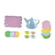 thumbnail image 4 of Juego de té pequeño para niña, juego de té de la tarde, juego de rol, juego de simulación educativo Azul, 4 of 9
