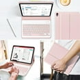 thumbnail image 7 of Auto Sleep / Wake Leather Smart Tri-fold Stand Case Cover with Pencil Slot Keyboard for iPad Air 5th 4th Gen 10.9 inch Pink, 7 of 7