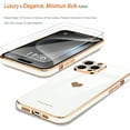 thumbnail image 4 of Love-Heart Luxury Case for Apple iPhone 15 Pro Heart Case, Cute Design Shiny Bling Cover, 3 in 1 Bundle Case with 2 PACK Clear Tempered Glass for Apple iPhone 15 Pro for Women Girls, White, 4 of 8