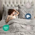 thumbnail image 5 of Virtu King Size comforter sets Bed in a Bag, 7pc&nbsp;Pleated King Bed Set, King Comforter Sets with Sheets, Linen, 5 of 10