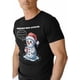 thumbnail image 1 of Camisetas para hombre, camiseta de algodón con cuello redondo y diseño de muñeco de nieve navideño, manga corta, temática navideña de invierno., 1 of 8