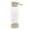 Khaki, variant on Clear Water Bottle 12oz / 350ml Wide Mouth Glass Bottles with Strap, Lids for Juicing, Smoothies, Infused Water, Beverage Storage, Blue