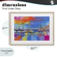 thumbnail image 4 of Stupell Industries Industrial Bay Bridge Aglow at Sunrise Birch Framed Print Under Glass, 23 x 17, by Chromatic Storm Studio, 4 of 8