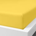 thumbnail image 6 of Flxxie 1800 Thread Count Brushed Microfiber Fitted Sheet with 15" Pocket, Twin Extra Long, Yellow, 6 of 6