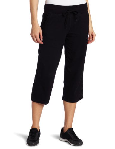 Danskin Women's Drawcord Crop Pant, Black, Large | Walmart Canada