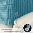 thumbnail image 4 of Fundas elásticas para reposabrazos de sillas y sofás, color turquesa, antideslizantes, protectores de muebles, lavables, para sillones reclinables(Café oscuro)(Un par), 4 of 5