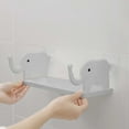 thumbnail image 6 of Kchsji Elephant Storage Shelf Wall Organizer Floating Shelf With Hooks, Space Saving Mini Storage Rack Organizer, Decorative Animal Shelf For Bathroom Bedroom Kitchen Study Home Decor Party Favors, 6 of 6