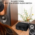 thumbnail image 6 of Audio Switcher Two-Way RCA Switch Splitter Audio Sharing Active Speakers Swither, 6 of 10