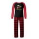 thumbnail image 2 of Conjuntos de pijamas navideños familiares a juego Grinch 2024, pijama de Grinch con parte superior y pantalones de pijama a cuadros, pijama de Grinch para niños y adultos para la familia, Mujer L, 2 of 4