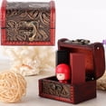 thumbnail image 4 of Caja de almacenamiento, aduana de madera retra del joyero del organizador de la joyería del almacenamiento de la joyería dirigida, 4 of 8