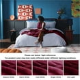 thumbnail image 6 of Astarin Wine Red Fleece Twin Size Blanket for Couch&Bed - Lightweight Soft & Warm Plush Fuzzy Cozy Blankets for Fall Winter Spring,60x80 inches, 6 of 7
