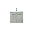 thumbnail image 3 of 24 inch single bathroom vanity in concrete grey, 3 of 8