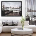 thumbnail image 3 of Design Art La Ligne D'Horizon Du Ponts De Brooklyn  Sur Toile Encadrée, 3 of 3
