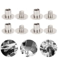 thumbnail image 4 of 10Pcs Chicago Screws Assorted Kit, Knurled Flat Head Rivets Stud Fasteners, Hardware Accessories with Small Size for Belts Backpacks Furnitures, 4 of 7