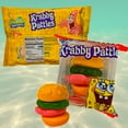 thumbnail image 2 of Spongebob Squarepants Gummy Krabby Patties Candy, 2.54 Ounce Bag Gummi Burger Candies Easter Egg Hunt Bag Basket Fillers Birthday Halloween Part Favors Gift Set of 2, 2 of 7