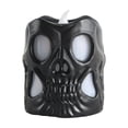 thumbnail image 2 of Konghyp Halloween Decorative Lights Plastic Imitation Candle Skull Ornament Lamp LED Electronic Night Light, Party Decoration, Soft Light Effect, Reusable Christmas Decor, Ghost Festival Ornament, 2 of 6