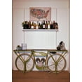 thumbnail image 6 of HomeRoots 374331 17 x 71 x 33.5 in. Green Historical Green Motorcycle Bar, 6 of 7