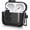 Gray, variant on Lock Case Compatible with AirPods 4 with Active Noise Cancellation with Keychain, Military Armor Shockproof Wireless Charging Protective Case Cover for Men Women