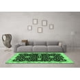 thumbnail image 3 of Ahgly Company Indoor Square Oriental Emerald Green Traditional Area Rugs, 4' Square, 3 of 4