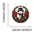 thumbnail image 3 of DVKOVI Christmas Snowman Winter Acrylic Puzzle Suncatchers DIY Stained Glass Home Garden Indoor Decor Window Hanging, 3 of 3