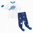 thumbnail image 6 of Gibobby Toddler Boys Pajamas Boys Pajama Sets Soft Long Sleeve Fall Winter Sleepwear Sets 1t 2t 3t 4t 5t 6t Toddler Boys Clothes Toddler Boys Clothes,Sky Blue,Size 6-7 Years, 6 of 8