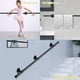 thumbnail image 5 of Pasamanos Escalera 150cm, Soporte de Barandilla de Escalera, Barandilla de Metal para Baño en Escaleras de Interior y Exterior, Montable en Pared Pasamanos para Escalera, Negro (Black, 150cm), 5 of 6