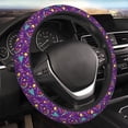 thumbnail image 4 of Kdxio Retro 80s Style Print Elastic Stretch Steering Wheel Cover,Auto Steering Wheel Cover,15 Inch Anti-Slip,Warm in Winter and Cool in Summer,Fit Suvs,Vans Cars,Trucks, 4 of 7