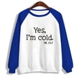 thumbnail image 4 of ICHUANYI Clearance Fashion Woman Long Sleeve Round Neck Printing Blouse Causal Pullover Tops(Blue, S) ICHUANYI WER2023081203046, 4 of 5